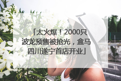 太火爆！2000只波龙预售被抢光，盒马四川遂宁首店开业
