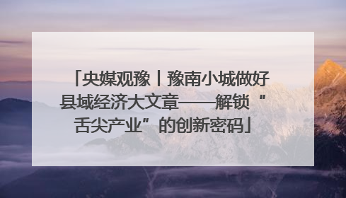 央媒观豫丨豫南小城做好县域经济大文章——解锁“舌尖产业”的创新密码