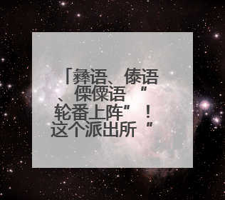 彝语、傣语、傈僳语 “轮番上阵”！这个派出所“三语BUFF”叠满