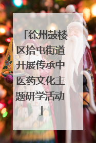 徐州鼓楼区拾屯街道开展传承中医药文化主题研学活动