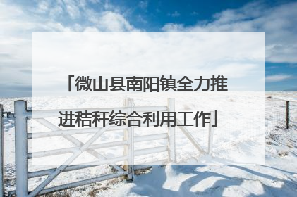 微山县南阳镇全力推进秸秆综合利用工作
