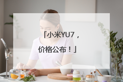 小米YU7，价格公布！