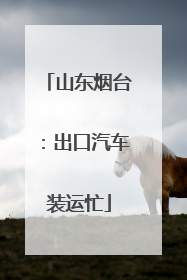 山东烟台：出口汽车装运忙