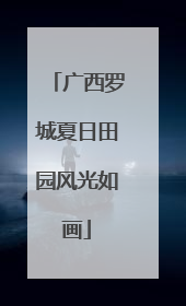 广西罗城夏日田园风光如画