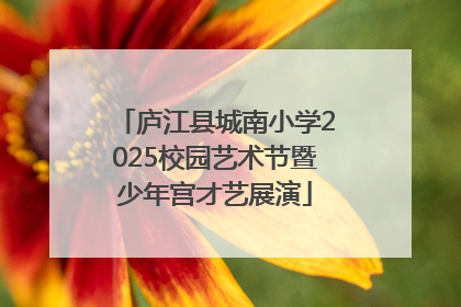 庐江县城南小学2025校园艺术节暨少年宫才艺展演