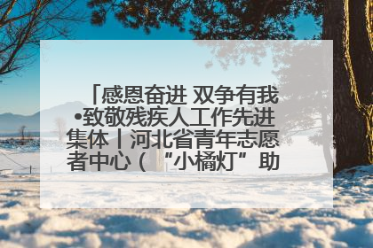 感恩奋进 双争有我•致敬残疾人工作先进集体丨河北省青年志愿者中心（“小橘灯”助残接力计划实施团队）：用温暖陪伴，守护特殊孩子成长