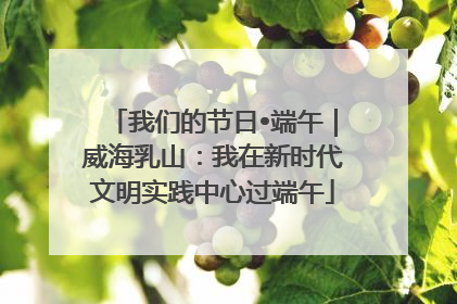 我们的节日•端午｜威海乳山：我在新时代文明实践中心过端午