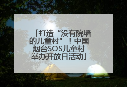 打造“没有院墙的儿童村”！中国烟台SOS儿童村举办开放日活动