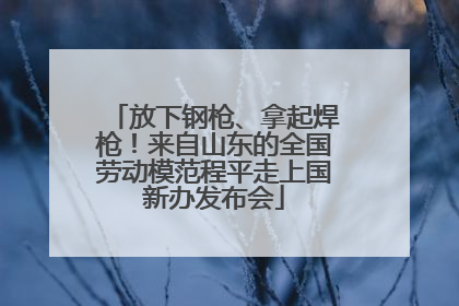放下钢枪、拿起焊枪！来自山东的全国劳动模范程平走上国新办发布会