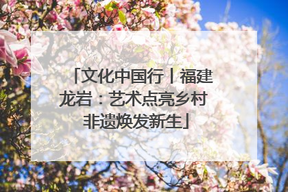 文化中国行丨福建龙岩：艺术点亮乡村 非遗焕发新生
