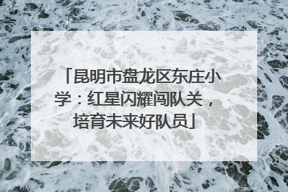 昆明市盘龙区东庄小学：红星闪耀闯队关，培育未来好队员