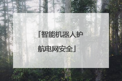 智能机器人护航电网安全