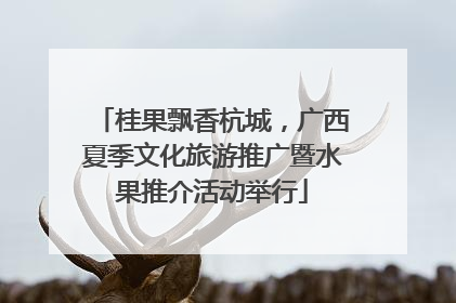 桂果飘香杭城，广西夏季文化旅游推广暨水果推介活动举行