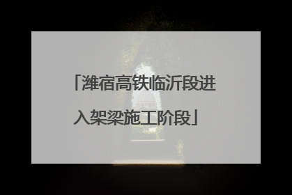 潍宿高铁临沂段进入架梁施工阶段