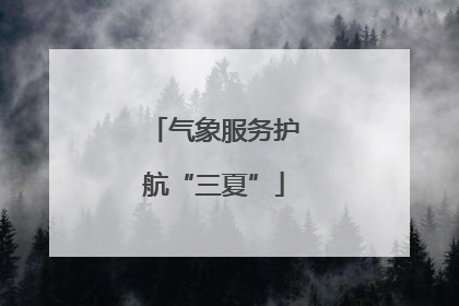 气象服务护航“三夏”