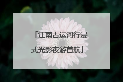 江南古运河行浸式光影夜游首航