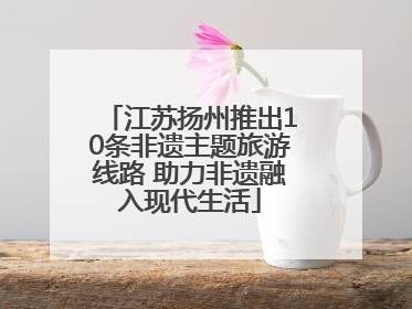 江苏扬州推出10条非遗主题旅游线路 助力非遗融入现代生活