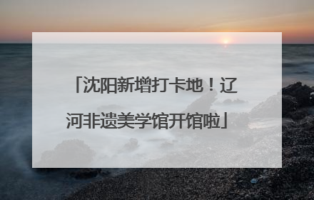 沈阳新增打卡地！辽河非遗美学馆开馆啦