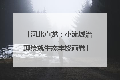 河北卢龙：小流域治理绘就生态丰饶画卷