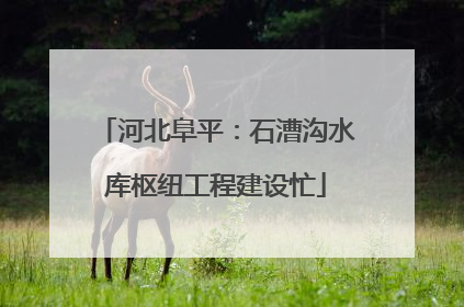 河北阜平：石漕沟水库枢纽工程建设忙