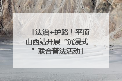 法治+护路！平顶山西站开展“沉浸式”联合普法活动