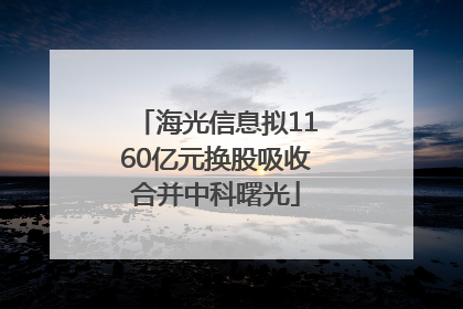 海光信息拟1160亿元换股吸收合并中科曙光