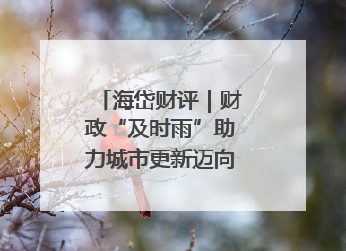 海岱财评｜财政“及时雨”助力城市更新迈向更“新”未来