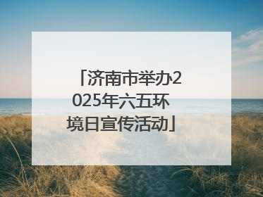 济南市举办2025年六五环境日宣传活动