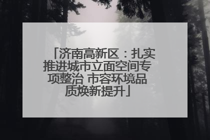 济南高新区：扎实推进城市立面空间专项整治 市容环境品质焕新提升