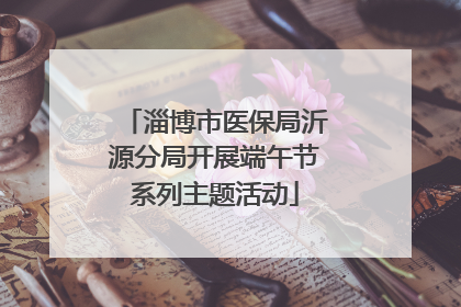 淄博市医保局沂源分局开展端午节系列主题活动