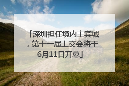 深圳担任境内主宾城，第十一届上交会将于6月11日开幕