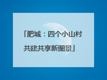 肥城：四个小山村共建共享新图景