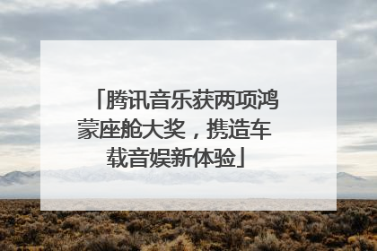 腾讯音乐获两项鸿蒙座舱大奖，携造车载音娱新体验