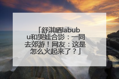 舒淇晒labubu和哭娃合影：一同去郊游！网友：这是怎么火起来了？