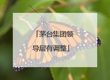 茅台集团领导层有调整