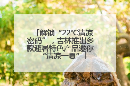 解锁“22℃清凉密码”，吉林推出多款避暑特色产品邀你“清凉一夏”