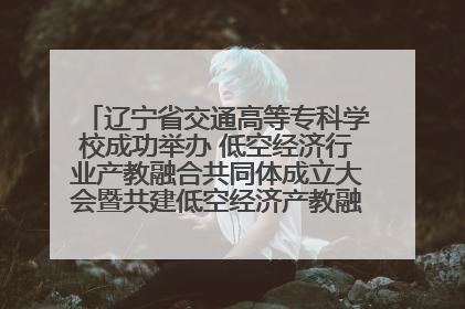 辽宁省交通高等专科学校成功举办 低空经济行业产教融合共同体成立大会暨共建低空经济产教融合新生态论坛