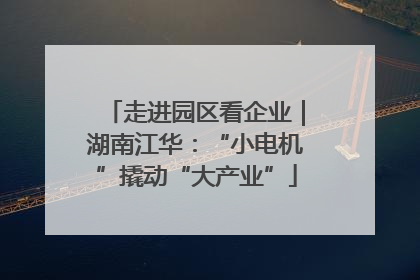 走进园区看企业｜湖南江华：“小电机”撬动“大产业”