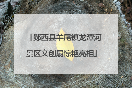 郧西县羊尾镇龙潭河景区文创扇惊艳亮相