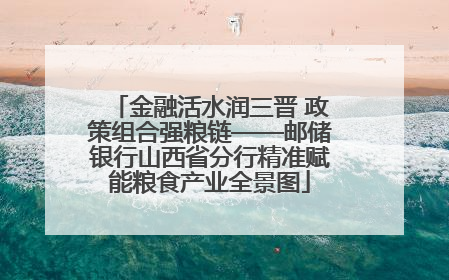 金融活水润三晋 政策组合强粮链——邮储银行山西省分行精准赋能粮食产业全景图