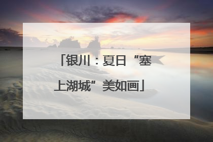 银川：夏日“塞上湖城”美如画