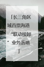 长三角区域首票海港“联动接卸”业务落地