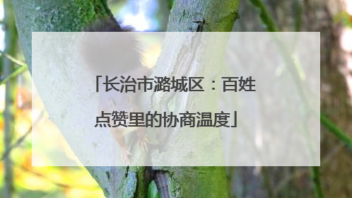 长治市潞城区：百姓点赞里的协商温度