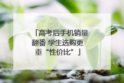 高考后手机销量翻番 学生选购更重“性价比”