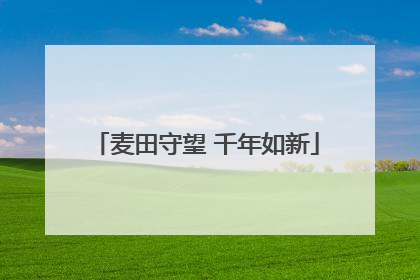 麦田守望 千年如新