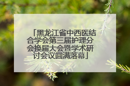 黑龙江省中西医结合学会第三届护理分会换届大会暨学术研讨会议圆满落幕