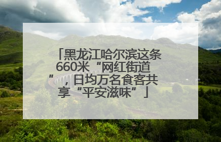 黑龙江哈尔滨这条660米“网红街道”，日均万名食客共享“平安滋味”
