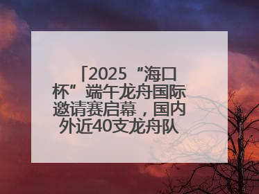 2025“海口杯”端午龙舟国际邀请赛启幕，国内外近40支龙舟队竞逐海甸溪