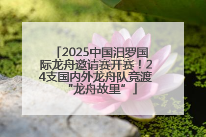 2025中国汨罗国际龙舟邀请赛开赛！24支国内外龙舟队竞渡“龙舟故里”