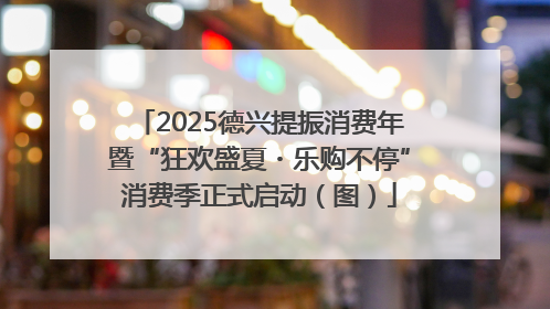 2025德兴提振消费年暨“狂欢盛夏・乐购不停”消费季正式启动（图）
